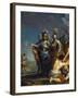 Saint Louis Departing for the Crusade Par Antonio Gionima (1697-1732) - Oil on Copper, 45X35,8 - Pr-Antonio Gionima-Framed Giclee Print