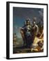 Saint Louis Departing for the Crusade Par Antonio Gionima (1697-1732) - Oil on Copper, 45X35,8 - Pr-Antonio Gionima-Framed Giclee Print