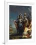 Saint Louis Departing for the Crusade Par Antonio Gionima (1697-1732) - Oil on Copper, 45X35,8 - Pr-Antonio Gionima-Framed Giclee Print