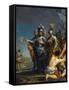 Saint Louis Departing for the Crusade Par Antonio Gionima (1697-1732) - Oil on Copper, 45X35,8 - Pr-Antonio Gionima-Framed Stretched Canvas