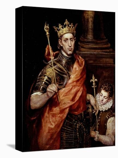 Saint Louis IX 1214-70 King of France-El Greco-Stretched Canvas