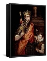 Saint Louis IX 1214-70 King of France-El Greco-Framed Stretched Canvas