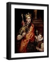 Saint Louis IX 1214-70 King of France-El Greco-Framed Giclee Print