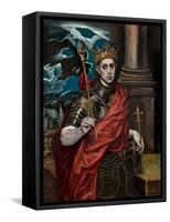 Saint Louis IX of France-El Greco-Framed Stretched Canvas