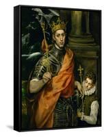 Saint Louis, King of France, and a Pageboy-El Greco-Framed Stretched Canvas