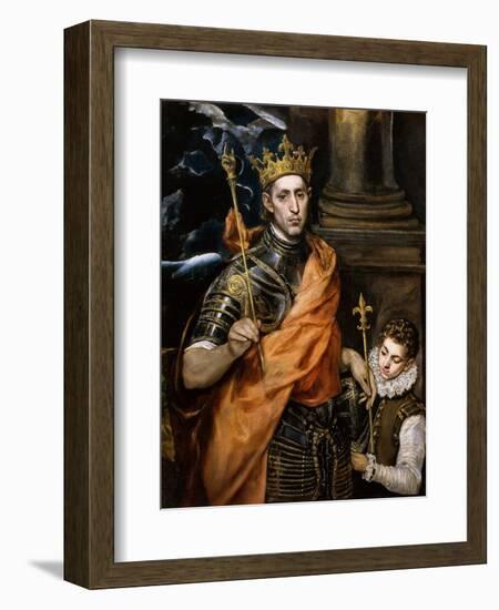 Saint Louis King of France-El Greco-Framed Giclee Print