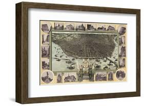 Saint Louis, Missouri in 1896-Graf-Framed Art Print