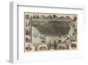 Saint Louis, Missouri in 1896-Graf-Framed Art Print