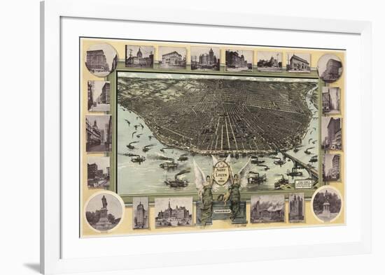 Saint Louis, Missouri in 1896-Graf-Framed Art Print