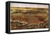 Saint Louis, Missouri - Panoramic Map-Lantern Press-Framed Stretched Canvas