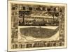 Saint Louis, Missouri - Panoramic Map-Lantern Press-Mounted Art Print