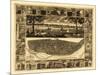 Saint Louis, Missouri - Panoramic Map-Lantern Press-Mounted Art Print