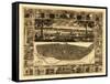 Saint Louis, Missouri - Panoramic Map-Lantern Press-Framed Stretched Canvas