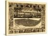 Saint Louis, Missouri - Panoramic Map-Lantern Press-Stretched Canvas