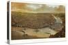 Saint Louis, Missouri - Panoramic Map-Lantern Press-Stretched Canvas