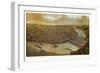 Saint Louis, Missouri - Panoramic Map-Lantern Press-Framed Art Print