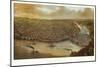 Saint Louis, Missouri - Panoramic Map-Lantern Press-Mounted Premium Giclee Print