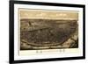 Saint Louis, Missouri - Panoramic Map-Lantern Press-Framed Art Print