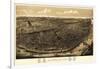 Saint Louis, Missouri - Panoramic Map-Lantern Press-Framed Art Print