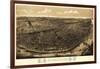 Saint Louis, Missouri - Panoramic Map-Lantern Press-Framed Art Print