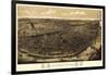 Saint Louis, Missouri - Panoramic Map-Lantern Press-Framed Art Print