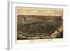 Saint Louis, Missouri - Panoramic Map-Lantern Press-Framed Art Print