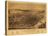 Saint Louis, Missouri - Panoramic Map-Lantern Press-Stretched Canvas