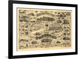 Saint Louis, Missouri - Panoramic Map-Lantern Press-Framed Art Print