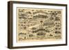 Saint Louis, Missouri - Panoramic Map-Lantern Press-Framed Art Print