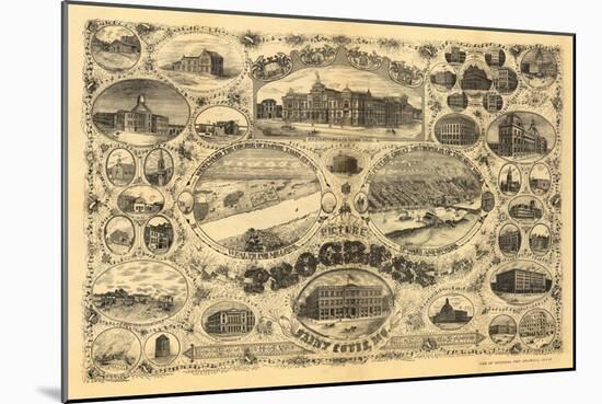 Saint Louis, Missouri - Panoramic Map-Lantern Press-Mounted Art Print