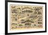 Saint Louis, Missouri - Panoramic Map-Lantern Press-Framed Premium Giclee Print