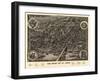 Saint Louis, Missouri - Panoramic Map-Lantern Press-Framed Art Print