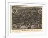 Saint Louis, Missouri - Panoramic Map-Lantern Press-Framed Art Print