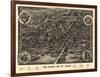 Saint Louis, Missouri - Panoramic Map-Lantern Press-Framed Art Print