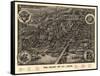 Saint Louis, Missouri - Panoramic Map-Lantern Press-Framed Stretched Canvas