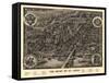 Saint Louis, Missouri - Panoramic Map-Lantern Press-Framed Stretched Canvas