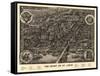 Saint Louis, Missouri - Panoramic Map-Lantern Press-Framed Stretched Canvas