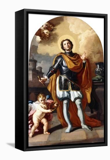 Saint Louis of France-Francesco Solimena-Framed Stretched Canvas