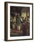 Saint Louis rendant la justice sous le chêne de Vincennes-Georges Rouget-Framed Giclee Print