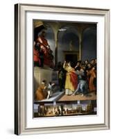 Saint Lucia in Front of the Court-Lorenzo Lotto-Framed Art Print