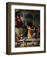 Saint Lucia in Front of the Court-Lorenzo Lotto-Framed Art Print