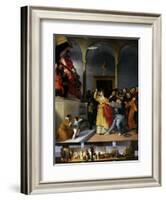 Saint Lucia in Front of the Court-Lorenzo Lotto-Framed Art Print