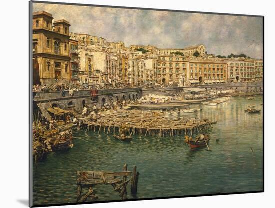 Saint Lucia in Naples, 1888-Vincenzo Migliaro-Mounted Giclee Print