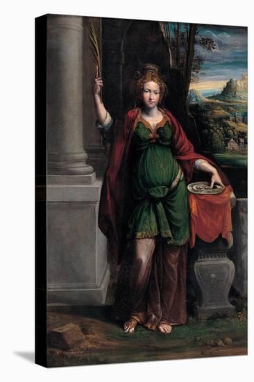 Saint Lucy, 1535-1540-Benvenuto Tisi Da Garofalo-Stretched Canvas