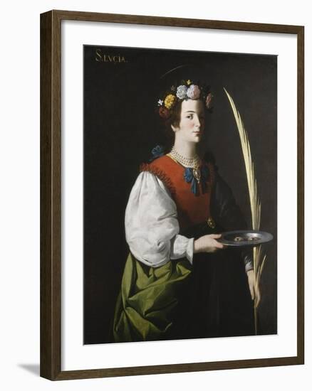 Saint Lucy, C.1625-1630-Francisco de Zurbarán-Framed Giclee Print