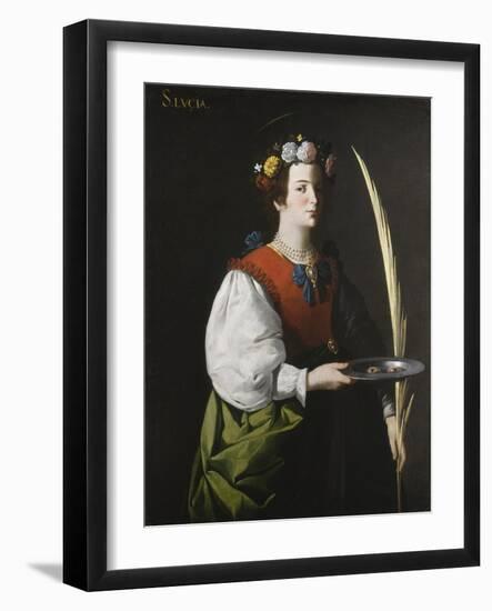 Saint Lucy, C.1625-1630-Francisco de Zurbarán-Framed Giclee Print