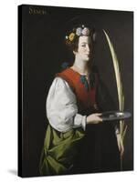 Saint Lucy, C.1625-1630-Francisco de Zurbarán-Stretched Canvas