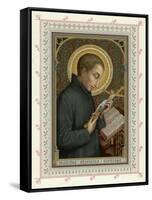 Saint Luigi di Gonzaga Italian Jesuit Noted for His Austerities-null-Framed Stretched Canvas