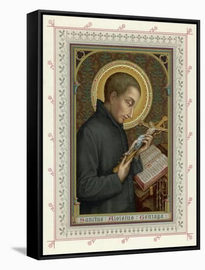 Saint Luigi di Gonzaga Italian Jesuit Noted for His Austerities-null-Framed Stretched Canvas