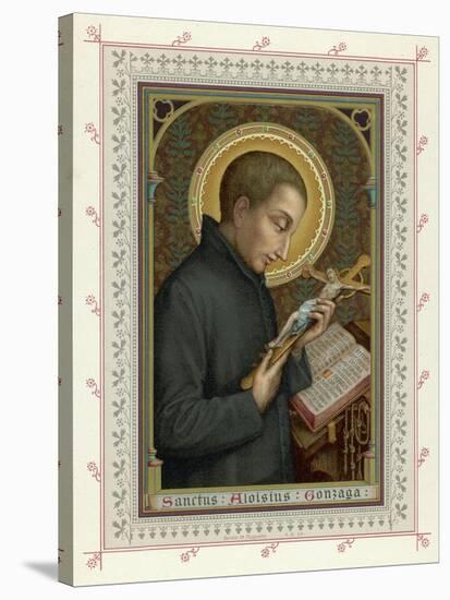Saint Luigi di Gonzaga Italian Jesuit Noted for His Austerities-null-Stretched Canvas